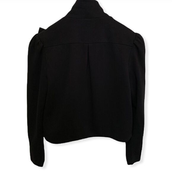 ❤️SOLD❤️Alice+Olivia Silk Bow Embellished Cropped Jacket - Picture 2 of 11